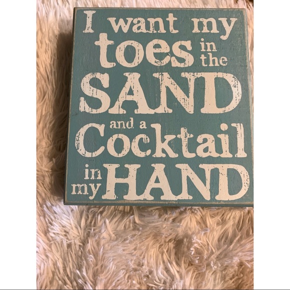 Kohl S Wall Art 8 X 8 X 2 Beach Sign Poshmark